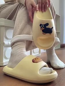 Thick-soled sandals for women new summer cute slip-on slippers non-slip home couple beach outdoor slippers for men