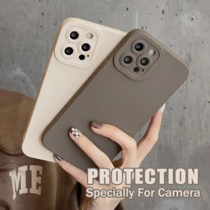 Crashstar vỏ điện thoại chống sốc Silicon cho iPhone 16 15 14 13 12 11 Pro Max XS XR x 8 + 7 Plus Vỏ điện thoại Ốp điện thoại mềm màu trơn đơn giản chống rơi với ống kính bọc hoàn toàn Camera Vỏ bảo vệ bán chạy nhất