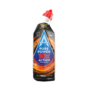 [SG Official Distributor][Made in UK] Astonish Pure Power 10X Toilet Gel - Action Cleaner Toilet Basin Cleaner Urine Stains Cleaning Agent 100% Limescale Removal 99.9% Bacterial Citrus Scent 750ml