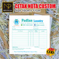 Cetak Nota Custom Ukuran 1/6, Cetak Nota Custom toko sendiri, Nota Olshop, Nota Laundry, Nota, Nota bon Kontan, Nota Bengkel,  Nota Toko Emas,  Cetak Nota 1 ply murah, Bon Kontan, NOTA Print.com. 