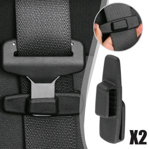 2PCS Universal Strong Car Safety Belt Protection Clip Plastic Seat Belt Clamp Buckle Adjustment Lock Fastener