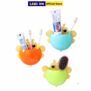 Kệ Đựng Bàn Chải Đánh Răng Trẻ Em LABI VN LB216 Siêu Cool Với Giá Đựng Hình Các Con Vật