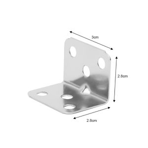 10PCS Metal Shelf Support 90 Degree Right Angle Angle Plate Flat Iron Corner Brace Repair Bracket Corner Bracket