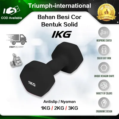 Dumbell 1Kg/2kg/3 Kg / Barbel Mini / Barbel Wanita / Yoga / Latihan beban-Anti Slip /Dumbell Barbel 2kg