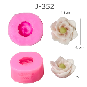 แม่พิมพ์ดอกไม้ แบบเยอะ ทำขนม ทำวุ้น ทำสบู่ได้ สวยทุกแบบ J-352