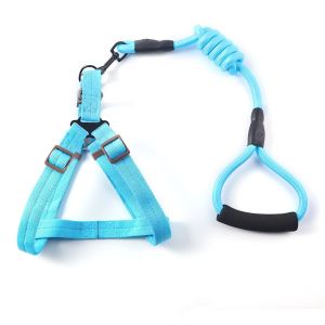 Bộ dây dắt kèm đai đeo vai cho chó mèo thú cưng – Đen Ta pet shop