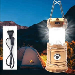 WS-807 Lampu Emergency Camping Led Solar / Lentera Tarik Solar 6 Led / Camping Senter 6 Led Tenaga Surya