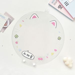 NOBLELYN Clear Picket Fan Cover Dustproof Portable Cheering Fan Storage Case  PVC Uchiwa Fan Sleeve Idol Concert Fans
