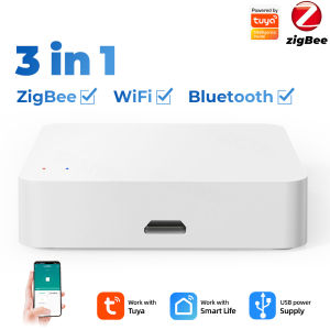 SMATRUL Smart Tuya ZigBee Multi-mode Gateway Bluetooth Mesh Wireless Bridge Hub Control for Smart Life Alexa Google Home
