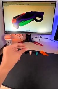 Carrot Claw Knife 3D Printed Claw Knives 3D Gravity Radish Knives Stress Relief Toys