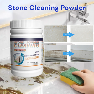 Stone Cleaning Powder Powerful Stain Remover Oil Stain Cleaner For Kitchen Floor Granite Quartz Marble Tile