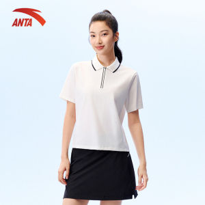 ANTA Womens Fashion Sports Polo Shirt Badminton Pickleball Tennis 1626B7122