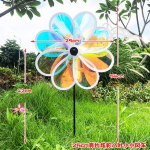 【Huahua】COD กังหันลม แบบใส สะท้อนแสง กันแดด กันน้ํา หลากสี สําหรับตกแต่งพื้นที่วิลล่า โรงเรียนอนุบาล กลางแจ้ง