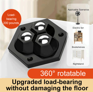 【Hot Sale】Drill-free double ball universal wheel small pulley wear-resistant and load-bearing
