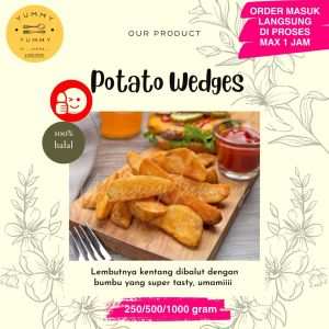 Potato Wedges / Kentang Iris Bumbu Makanan Beku Kentang Goreng Frozen