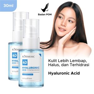 BPOM Kormesic 4D Hyaluronic Acid Hydrating Essence 30ml Serum Wajah Glowing Mencerahkan Kulit