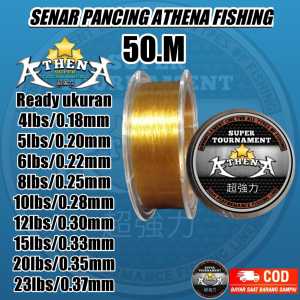 Senar pancing kecil kuat 50 kg 50m senar pancing super kuat senar pancing athena
