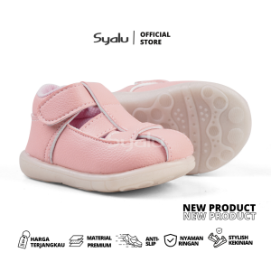 [FREE KAOS KAKI] Syalu Sandal Anak Laki-laki Jepit 1-2 Tahun | Cit cit Empuk Ringan Anti Slip ARLO Hitam