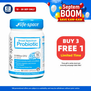 [Alpro Pharmacy] Life-Space Broad Spectrum Probiotic 60 Capsules | 32 Billion CFU 15 Strains | Digestive & Immune Health