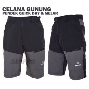 AIMPRO Celana Pendek Celana Outdoor Hiking Adventure QuickDry Celana Gunung Trekking celana bersepeda celana santai Keren celana cepat kering