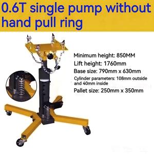 0.6T Hydraulic Telescoping Transmission Jack High Lift 2-Stage Floor Jack Stand Garage Lift Hoist