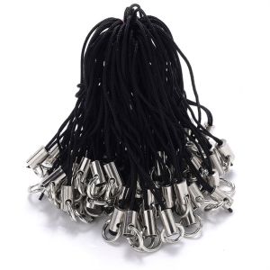 Colorful Handmade Materials Mobile Straps DIY Craft Polyester Cord Key Ring Chain DIY Keyring Pendant Jump Ring Lanyard Rope Keychains Cord Lanyard Strap Cord
