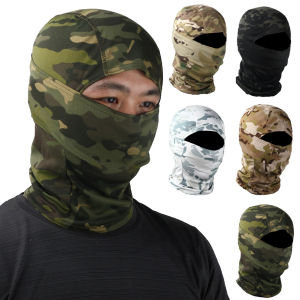 Outdoor Camouflage Cycling Hunting Hood Protection Balaclava Head Face Cover