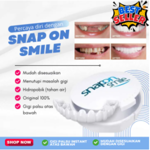 ( MUDAH DIPAKAI ) Snap On Smile Gigi Palsu 1 Set Atas Bawah Gigi Tiruan Perapi Gigi Penambal Gigi Berlubang