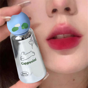 Lorzi Cappuvini Bunny Lip Glaze Matte Velvet Lip Mud: Smooth Cosmetics for Students & Party Makeup