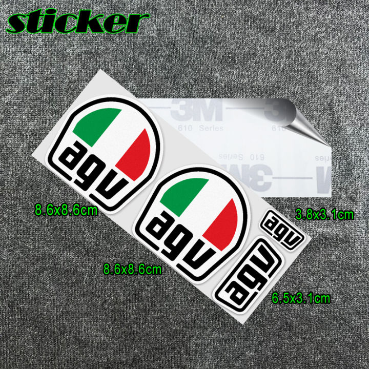 AGV helmet Badge logo sticker agv k1 K3 K5 reflective waterproof ...