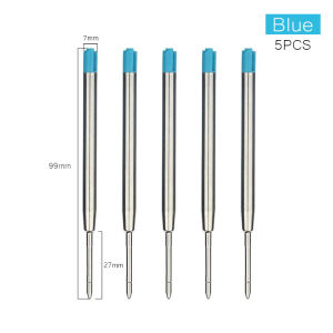 5/10Pcs Student Ballpoint Ink Refills Cross Pen Roller Pen Compatible Parker Pen Metal Pen Refill Replaceable