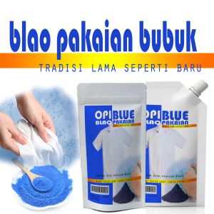OPI Blao bubuk Bulao blao pewarna biru pakaian saat direndam pembersih pakaian lebih cerah