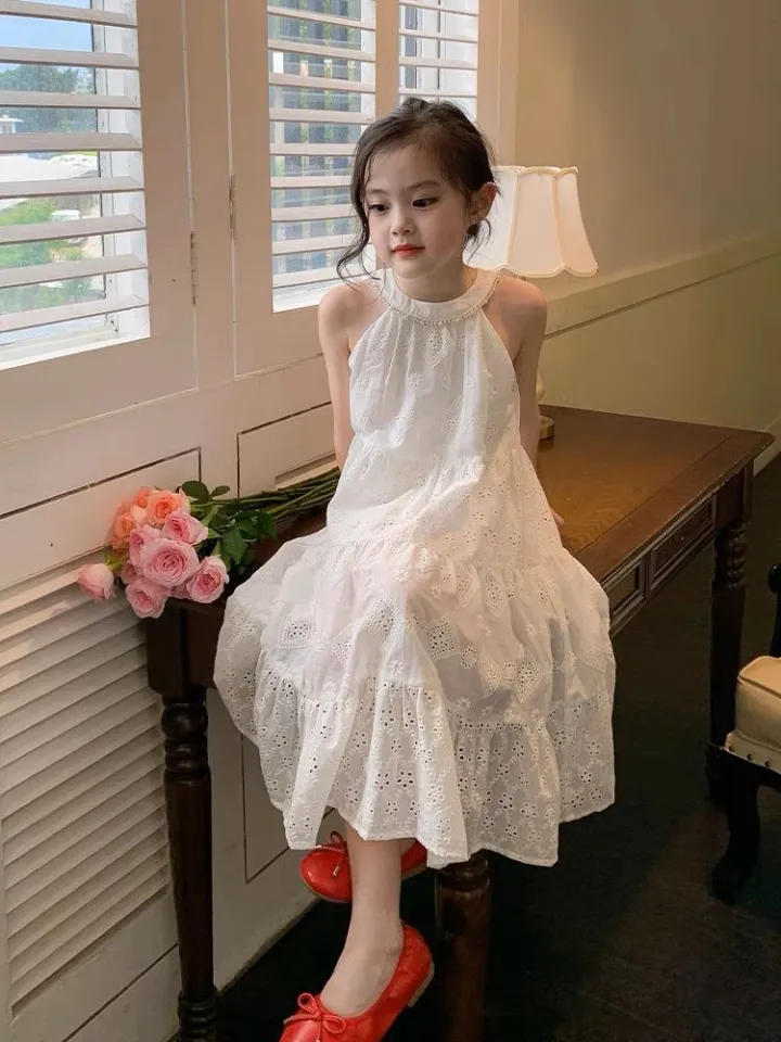 Kids 2025 white sundress