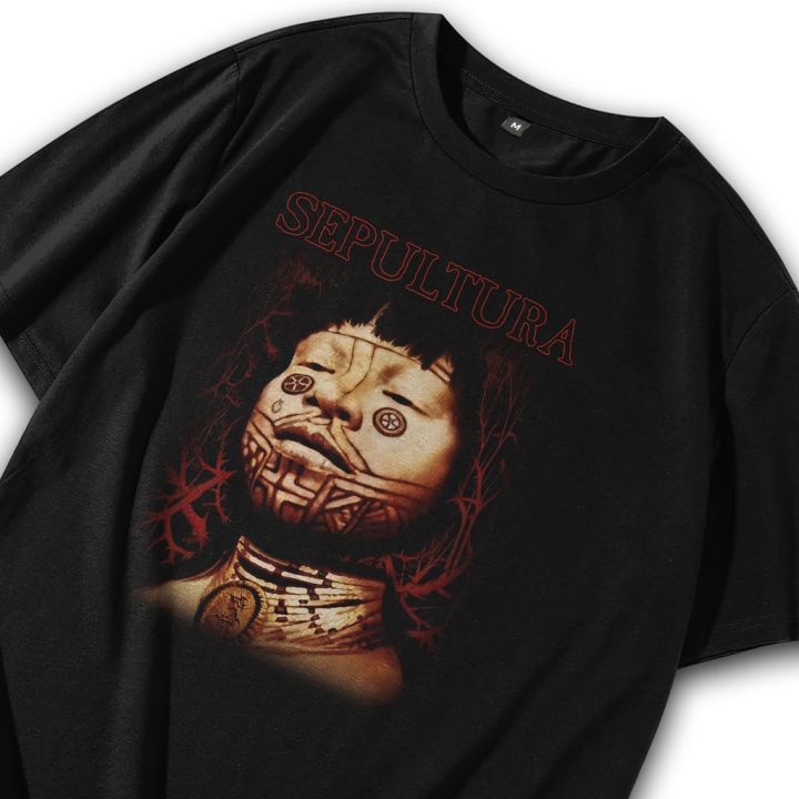 Baju Metal Sepultura Kaos Heavy Metal Sepultura Roots Bloody