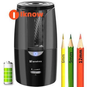 Saya tahu Tenwin 8028 USB Electric Pencil Sharpener automatik mekanikal pensil Sharpener tebal/Fine Nib/Tip laras untuk lukisan lukisan lukisan pelajar