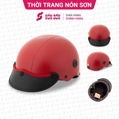 ƯU ĐÃI - Mũ bảo hiểm lỗ thông gió NÓN SƠN chính hãng ATG-ĐO356