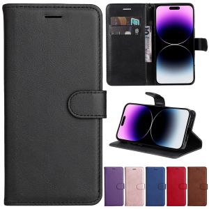 Wallet Flip Case For iPhone 15 14 Pro Max 13 Pro Max 12 Mini 11 SE 2022 2020 X XR XS Max 8 7 6 6s Plus Leather Stand Cover Shell