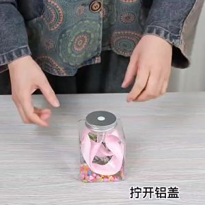 LZD  New Internet Celebrity Luminous Can Fish Ornamental Fish Bottle Micro Landscape Lightfish Complete Material Package Night Market Stall