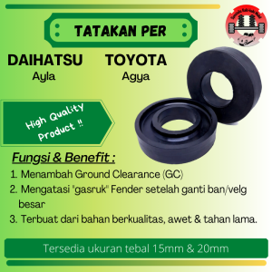 Karet Tatakan Per Keong Lift Kit Coil Spring Daihatsu Ayla Toyota Agya BELAKANG