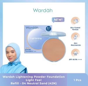 Wardah Refill Lightening Powder Two Way Cake Light Feel Spf 40 ++++
