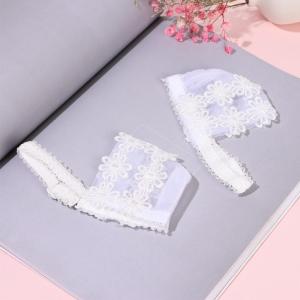 GARZHE24272 1Pair Women Anti-skid Lace Flowers Shoes Band Shoe Accessories High Heels Holding Shoelace