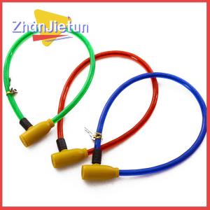 zhanjietun ลวดเหล็กล็อคความปลอดภัยจักรยานสากลป้องกันการโจรกรรมล็อครถจักรยานยนต์ลวดล็อคสายเคเบิลความปลอดภัย65เซนติเมตร