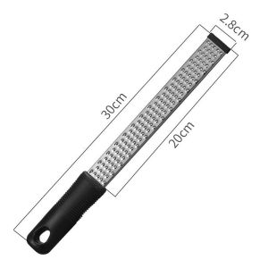 Long Zester Stainless Steel Blade Fine Grating Tool for Cheese Lemon Spice Baking Cooking