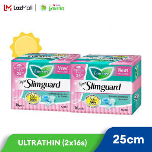 LAURIER SUPER SLIMGUARD 25CM 16S TWIN PACK