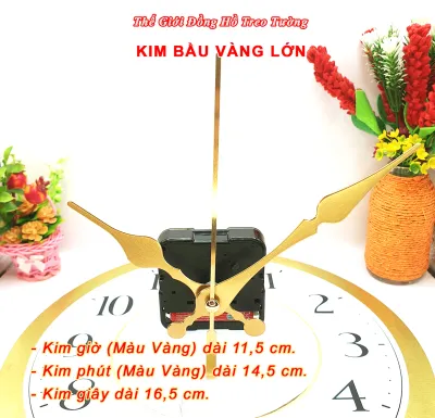Máy Đồng Hồ Kim Trôi CAO CẤP EASTAR + Bộ Kim HOA VĂN - Bảo Hành 1 Năm – Tặng Pin TOSHIBA
