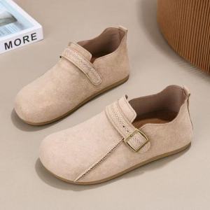 Free Shipping 2026 Early Spring WomenS Slip-On Shoes Korean Style Casual Shoes Retro Soft-Soled Slippers