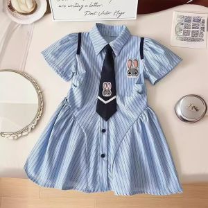 ชุดเดรส/เดรสเด็กผู้หญิงลายพิมพ์ Preppy Fashion【YOOMI KIDS】