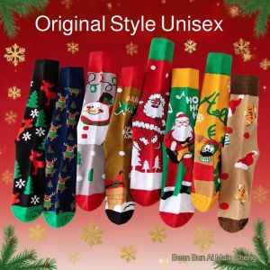 Christmas Red Socks Mens MidCalf Socks Industry Mens Long Socks