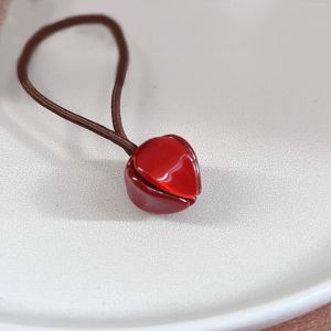 HOTOMI Wine Red For Girls Small Gold Label Acetic Hair Clip Fixed Bang Hairpin Cute Sweet Droplet BB clip New Year Headwear Women Hair Accessories Pumpkin Clamps