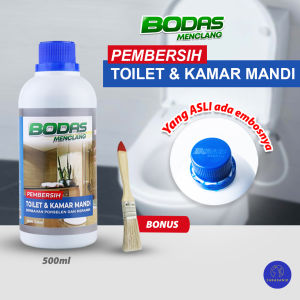 BODAS PEMBERSIH TOILET KERAK KERAMIK PORSELEN KAMAR MANDI SANGAT KUAT TIDAK PERLU DISIKAT AMAN DITANGAN KEMASAN 500 ML